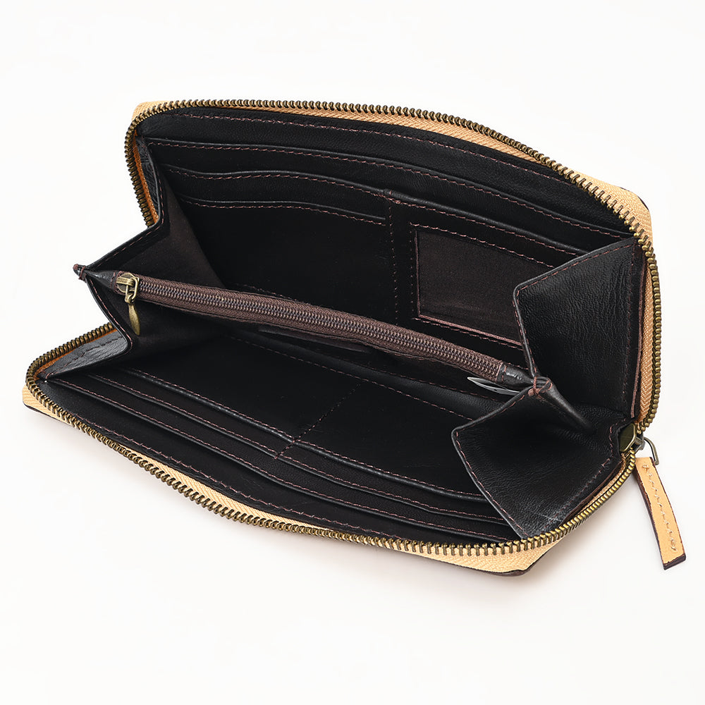 American Darling Hand-Tooled Genuine Leather Clutch