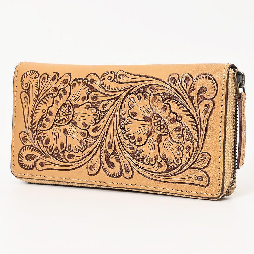 American Darling Hand-Tooled Genuine Leather Clutch