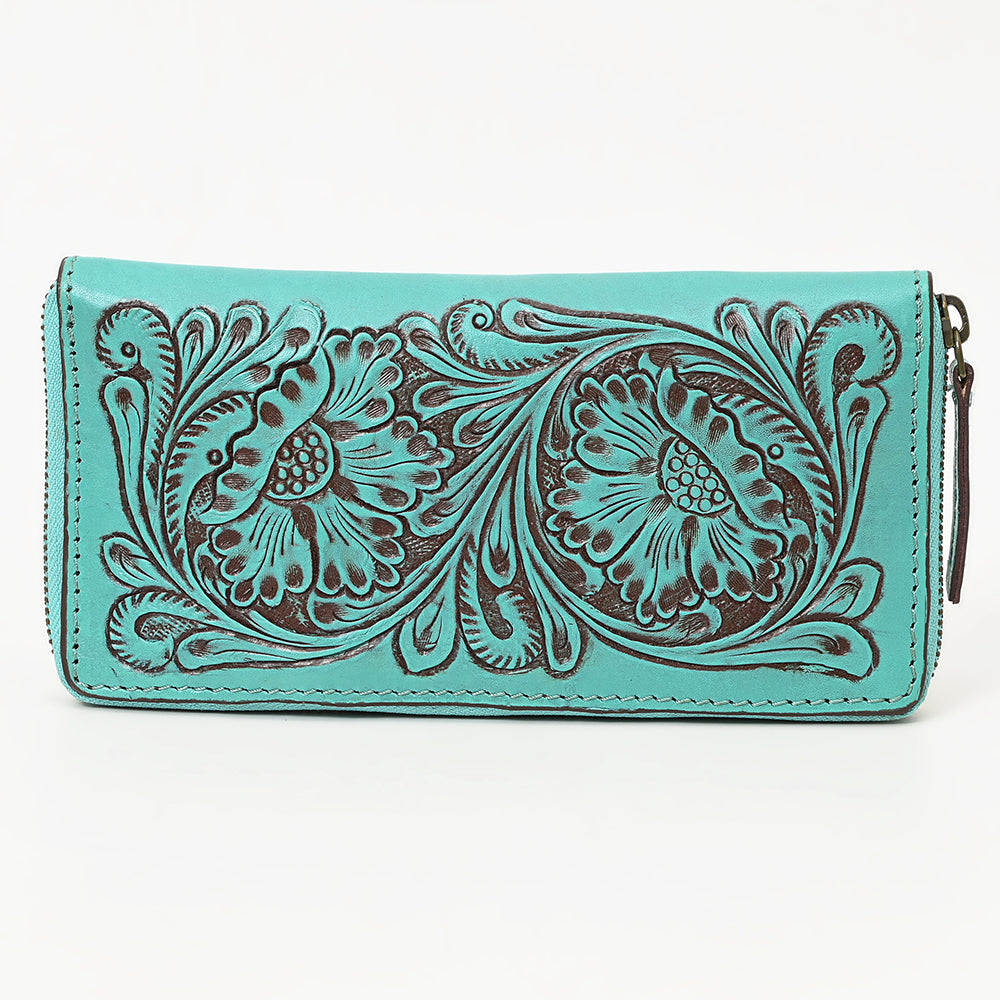 American Darling Hand-Tooled Genuine Leather Clutch