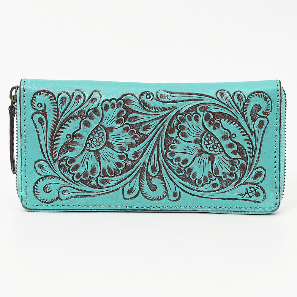 American Darling Hand-Tooled Genuine Leather Clutch