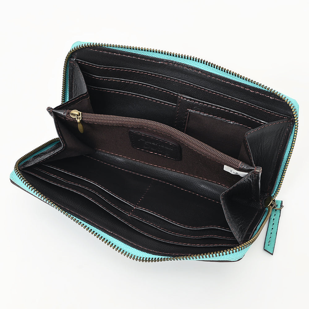 American Darling Hand-Tooled Genuine Leather Clutch