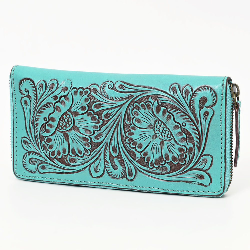 American Darling Hand-Tooled Genuine Leather Clutch