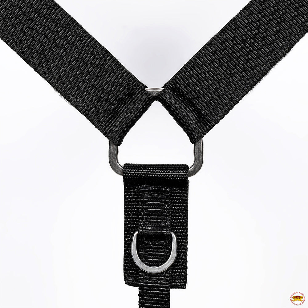 Hilason Western Horse Genuine Heavyduty Nylon Breast Collar Black