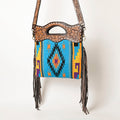 OHLAY Clutch Hand Tooled Saddle Blanket Genuine Leather women bag western handbag