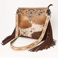 Ohlay Crossbody Hand Tooled Hair-On Genuine Leather