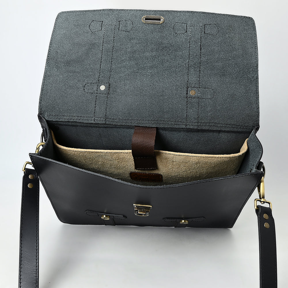 American Darling Western Genuine Leather Briefcase Bag Handmade Durable Work Laptop Messenger Office Travel Professional Bag