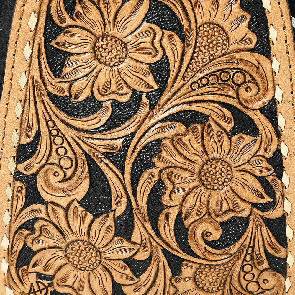 American Darling Sling Hand Tooled Saddle Blanket Genuine Leather