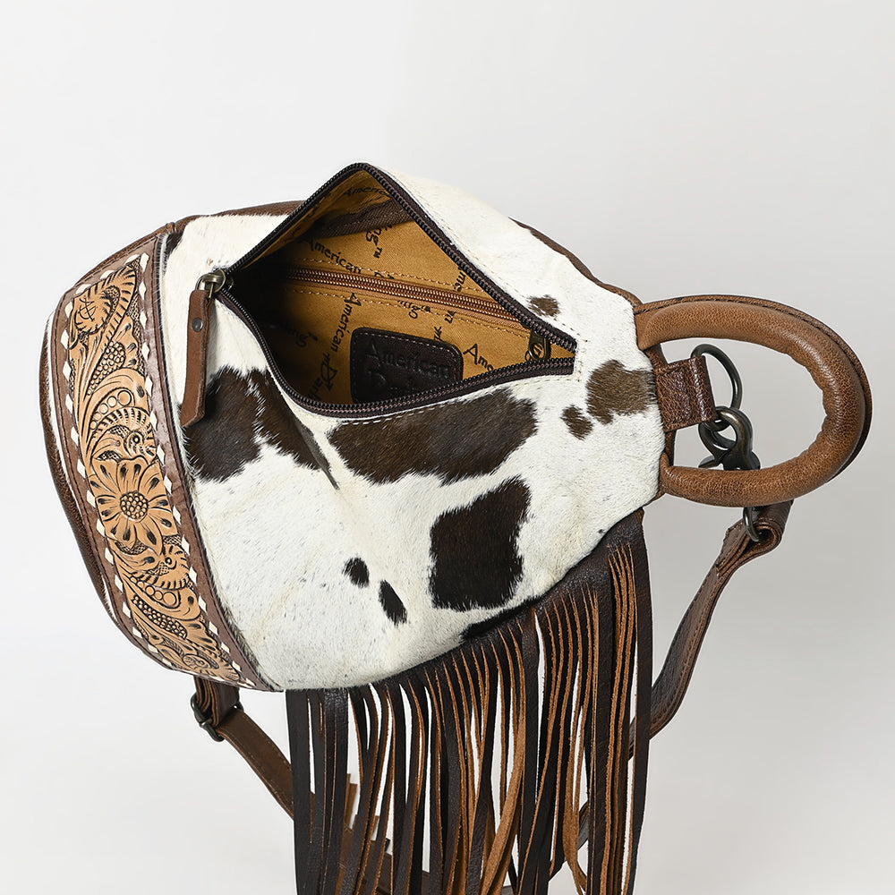 American Darling Sling Hand Tooled Hair-onGenuine Leather