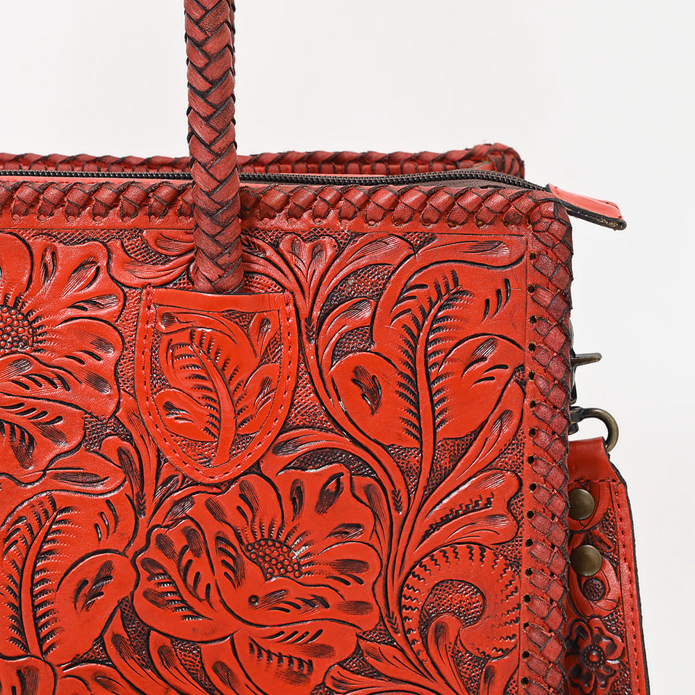 American Darling Hand-Tooled Genuine Leather Tote