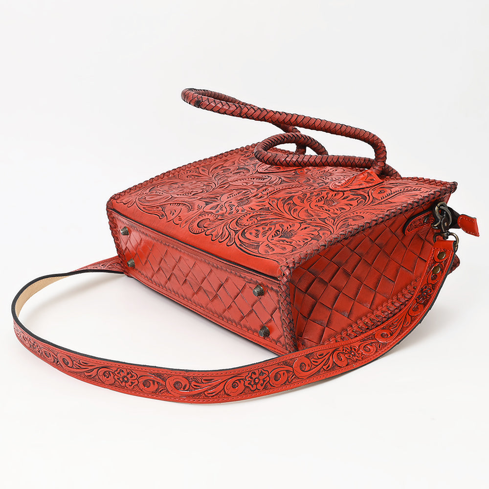 American Darling Hand-Tooled Genuine Leather Tote