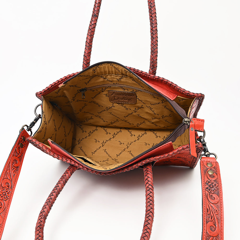 American Darling Hand-Tooled Genuine Leather Tote