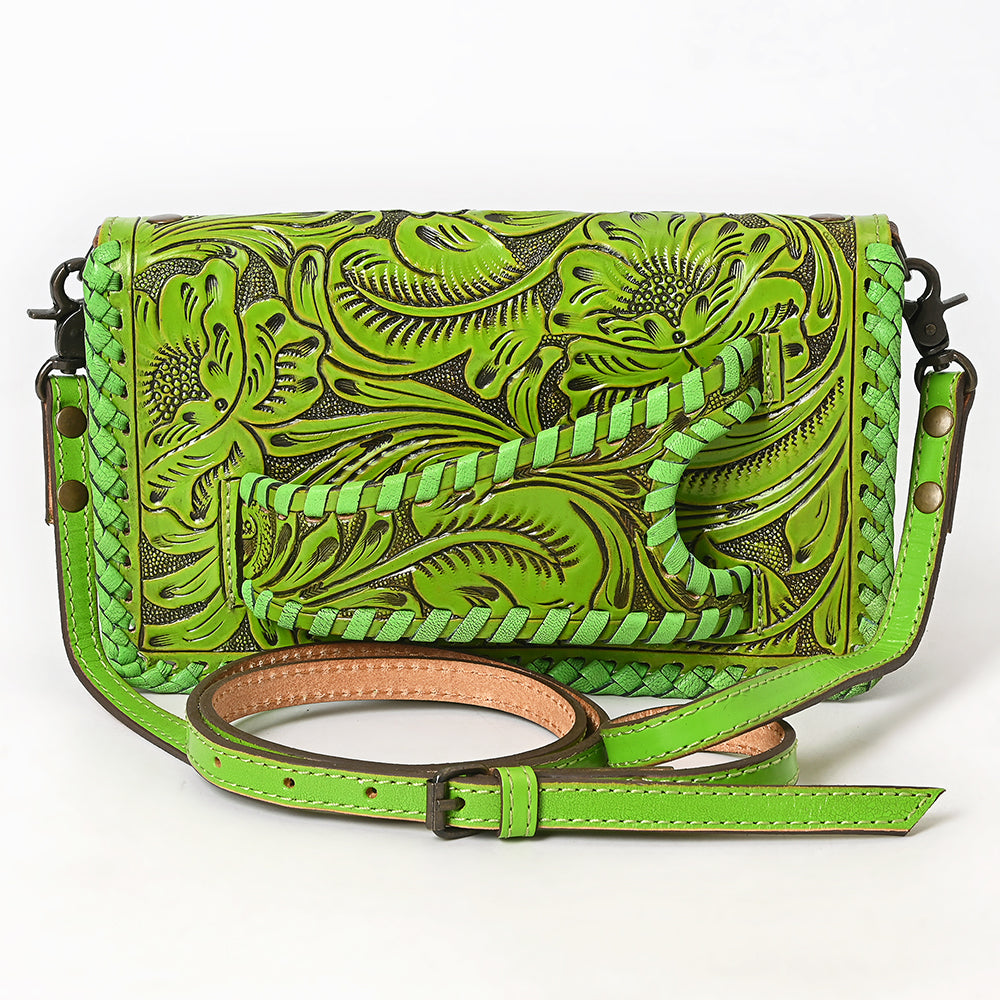 American Darling Clutch Hand Tooled Genuine Leather