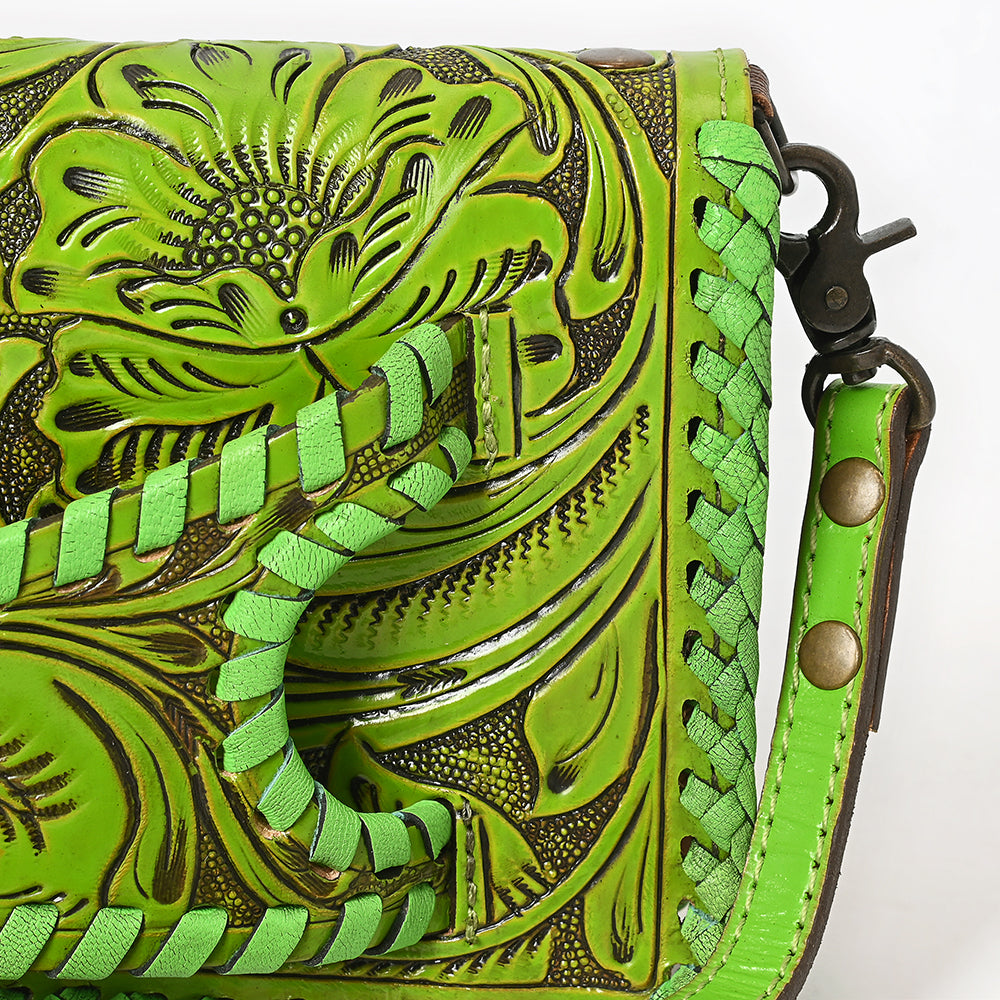 American Darling Clutch Hand Tooled Genuine Leather