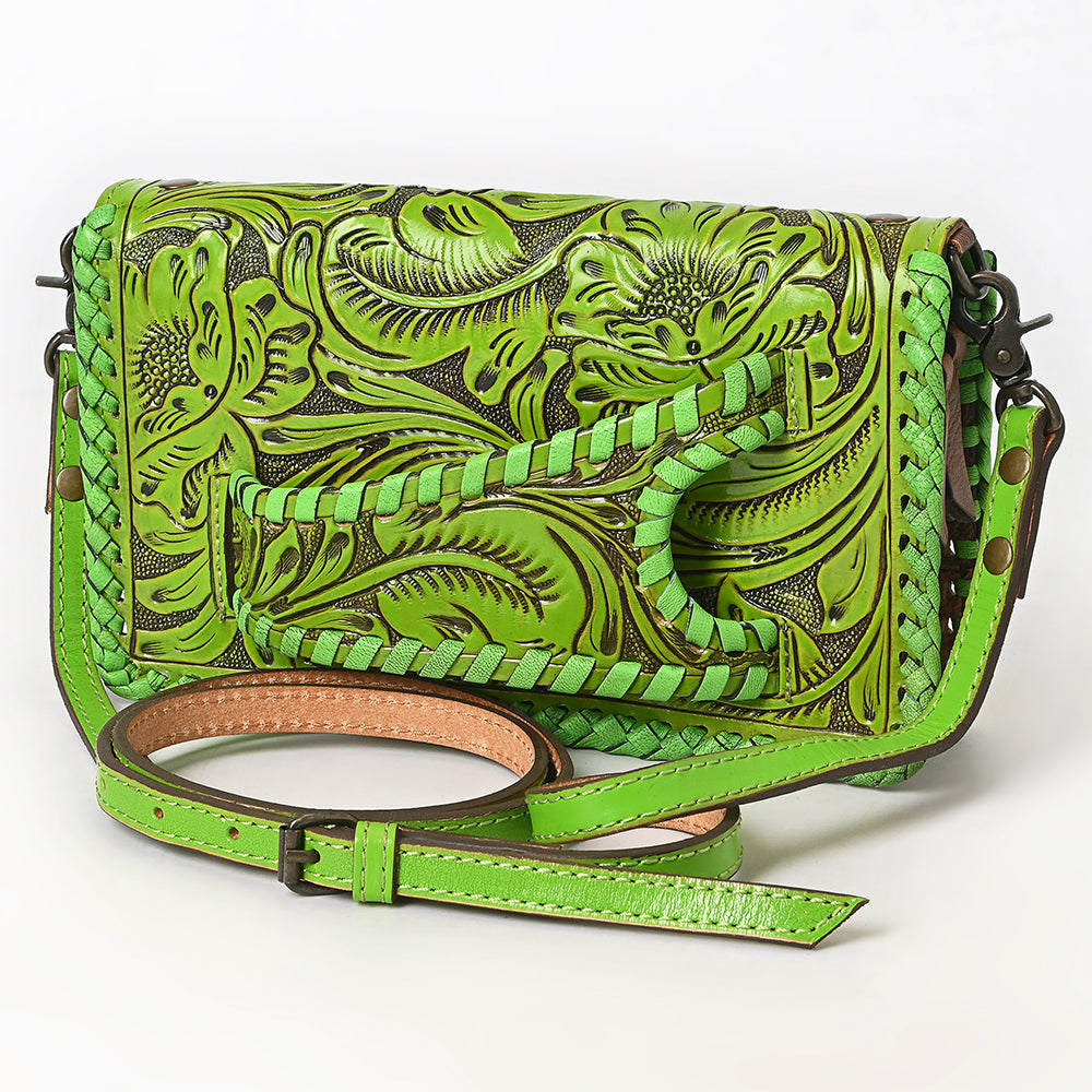 American Darling Clutch Hand Tooled Genuine Leather