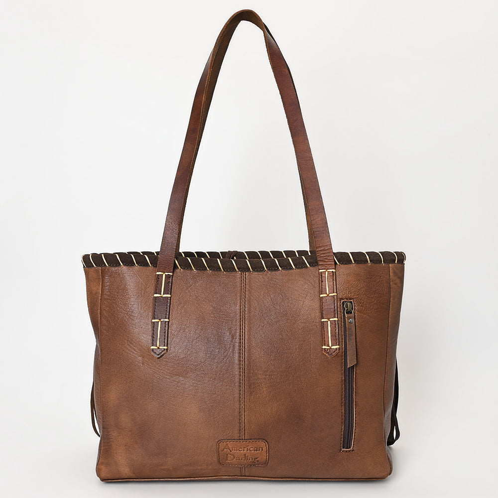 American Darling Saddle Blanket Genuine Leather Tote