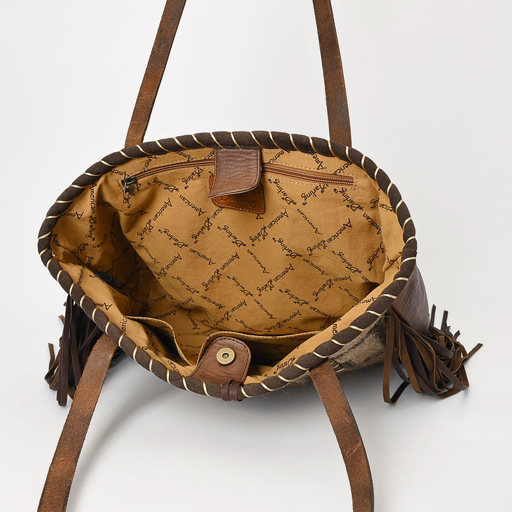 American Darling Saddle Blanket Genuine Leather Tote