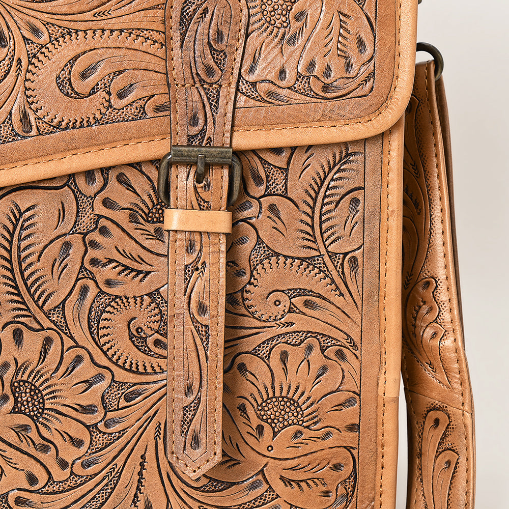 American Darling Hand-Tooled Genuine Leather Tote