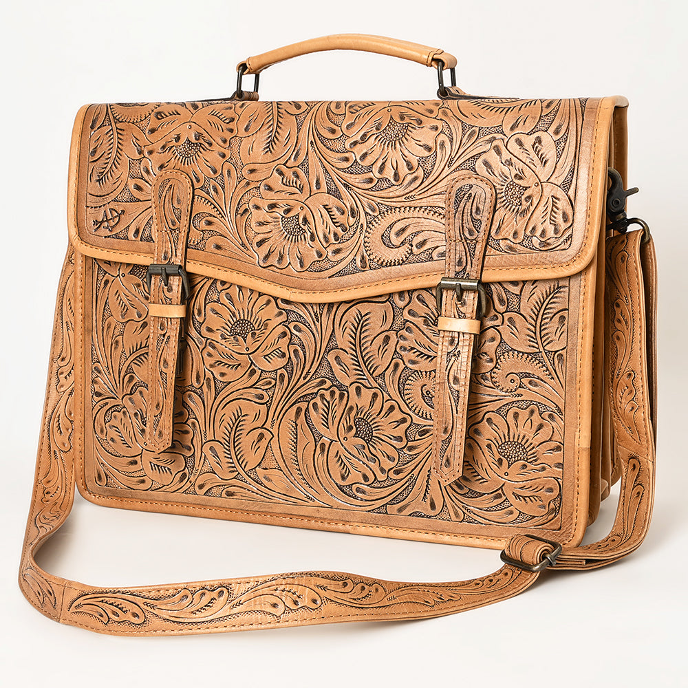 American Darling Hand-Tooled Genuine Leather Tote