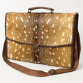 American Darling Hair-On Leather Briefcase