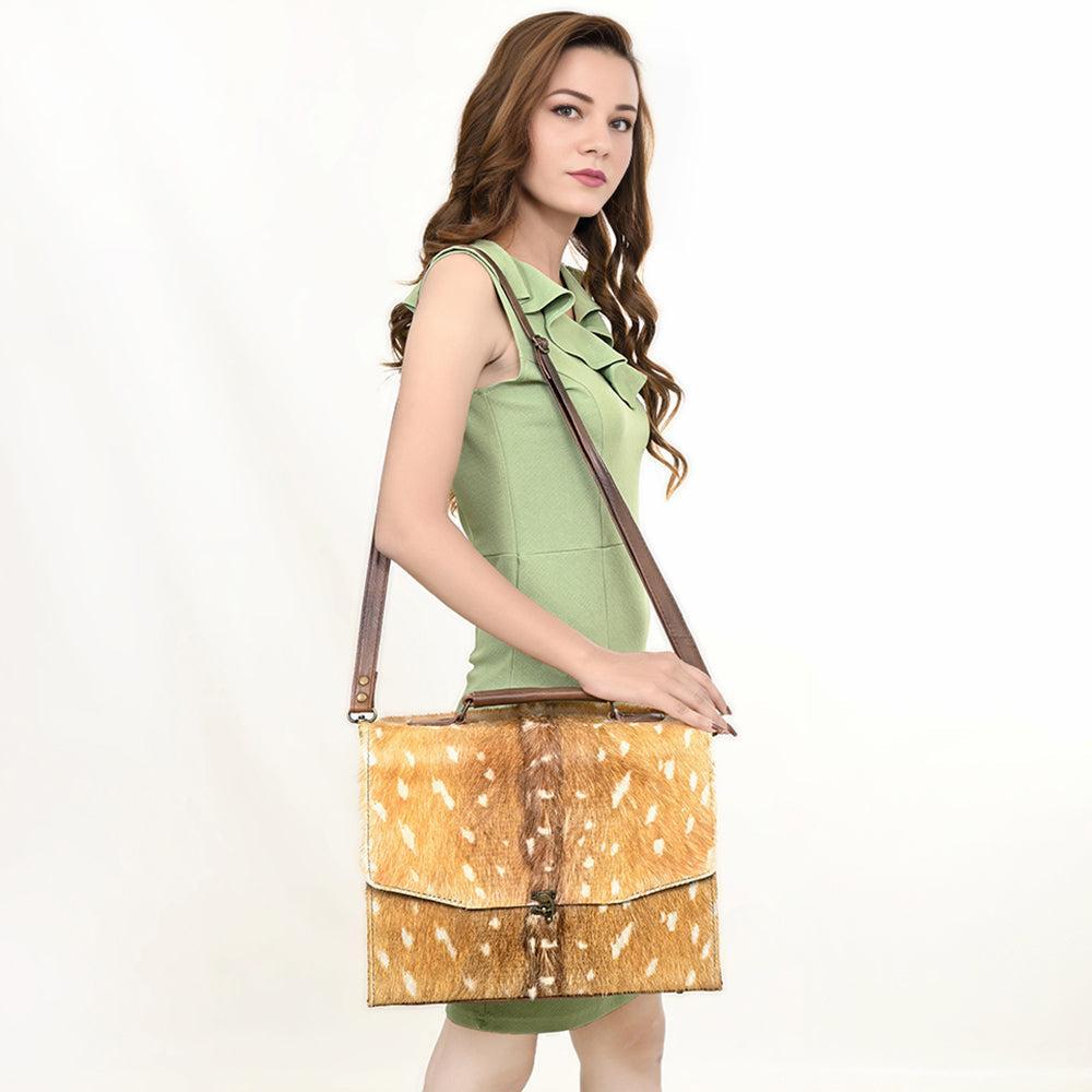 American Darling Hair-On Genuine Leather Crossbody Bag