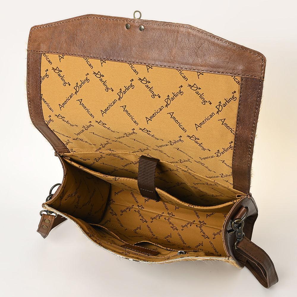American Darling Hair-On Genuine Leather Crossbody Bag