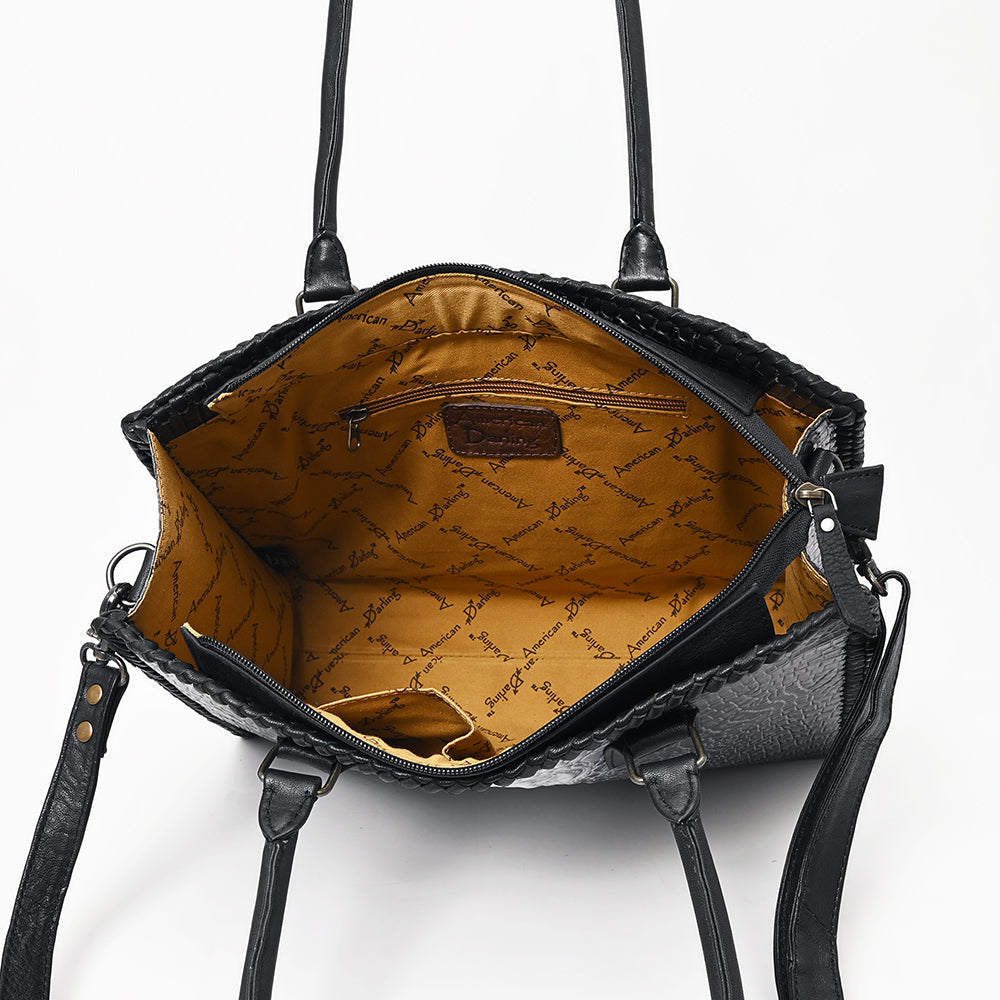 American Darling Crocodile Embossed Genuine Leather Tote