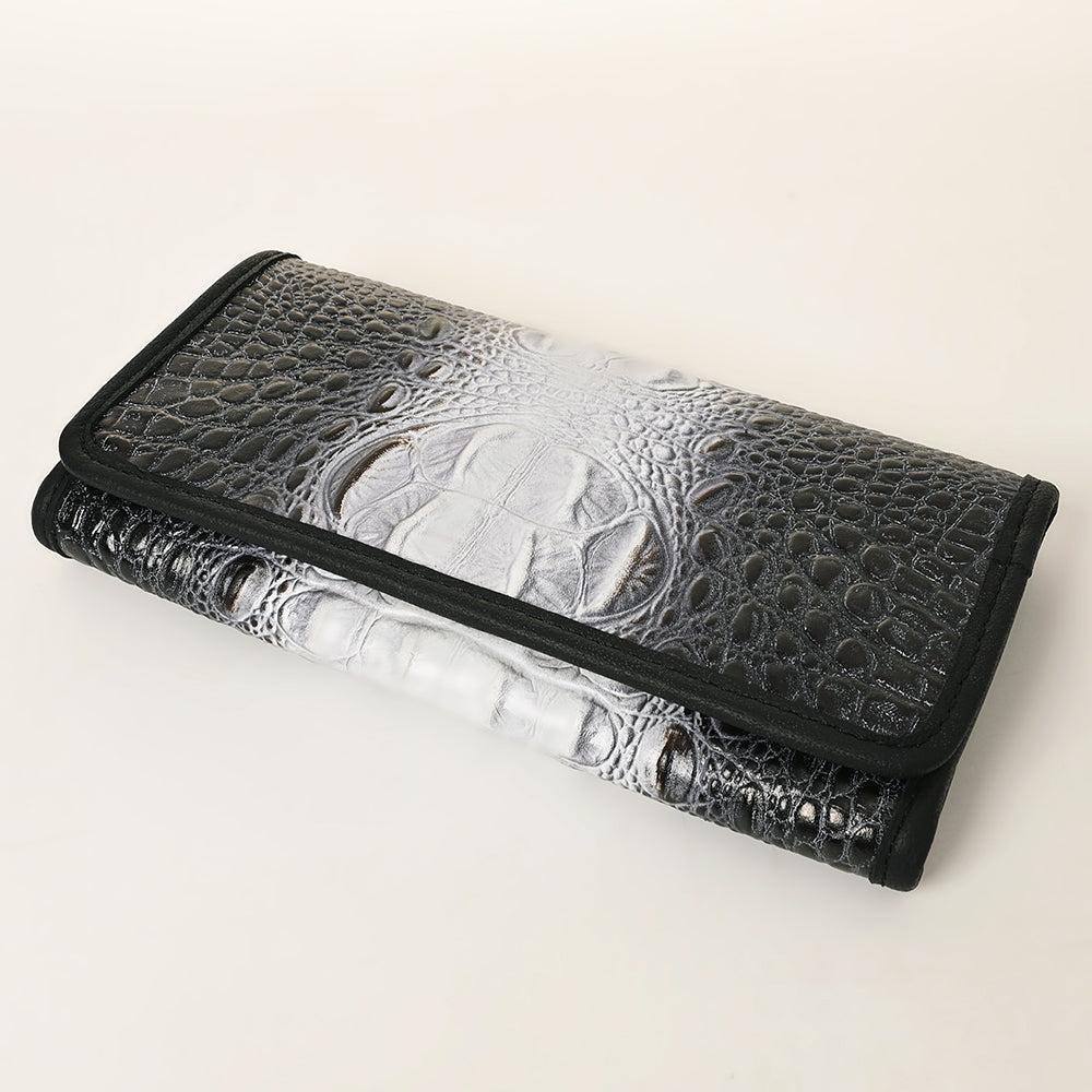American Darling Crocodile Embossed Genuine Leather Wallet