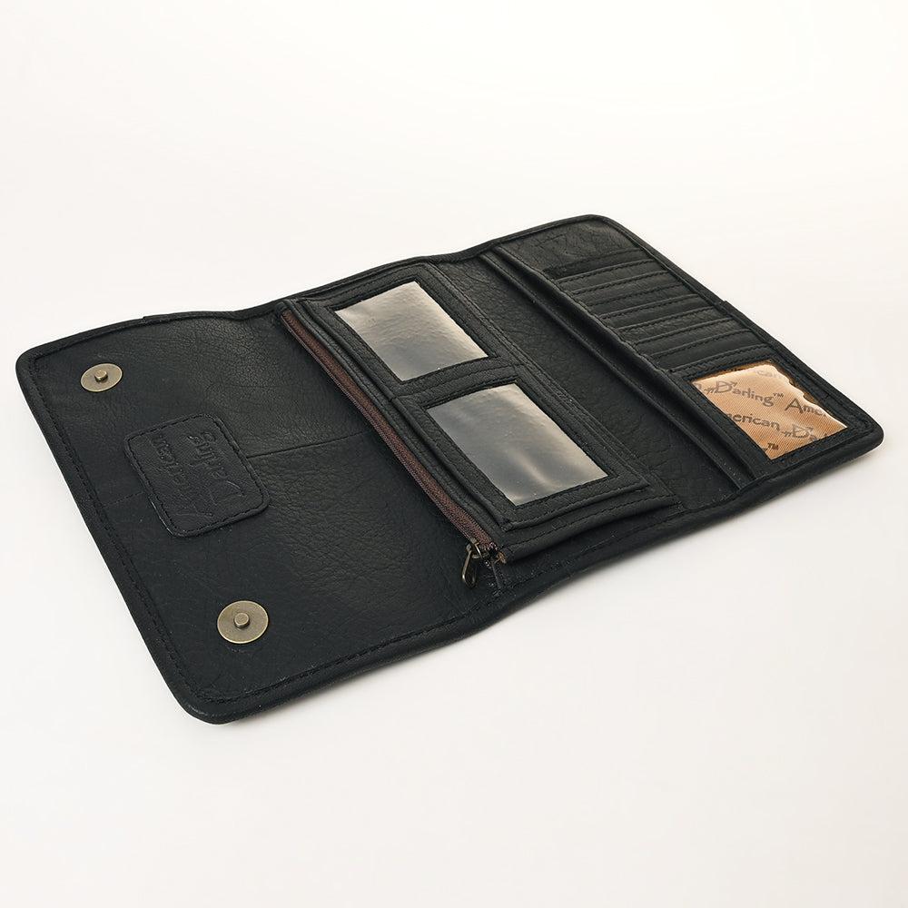 American Darling Crocodile Embossed Genuine Leather Wallet