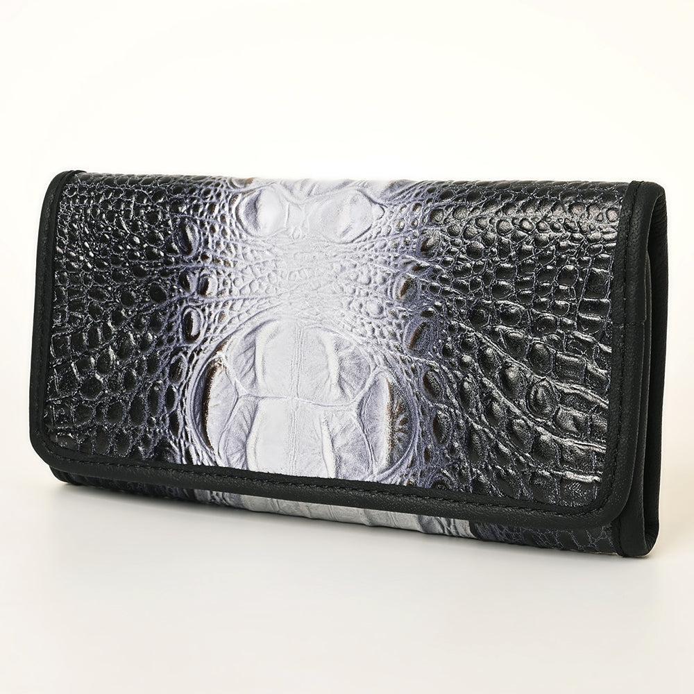 American Darling Crocodile Embossed Genuine Leather Wallet