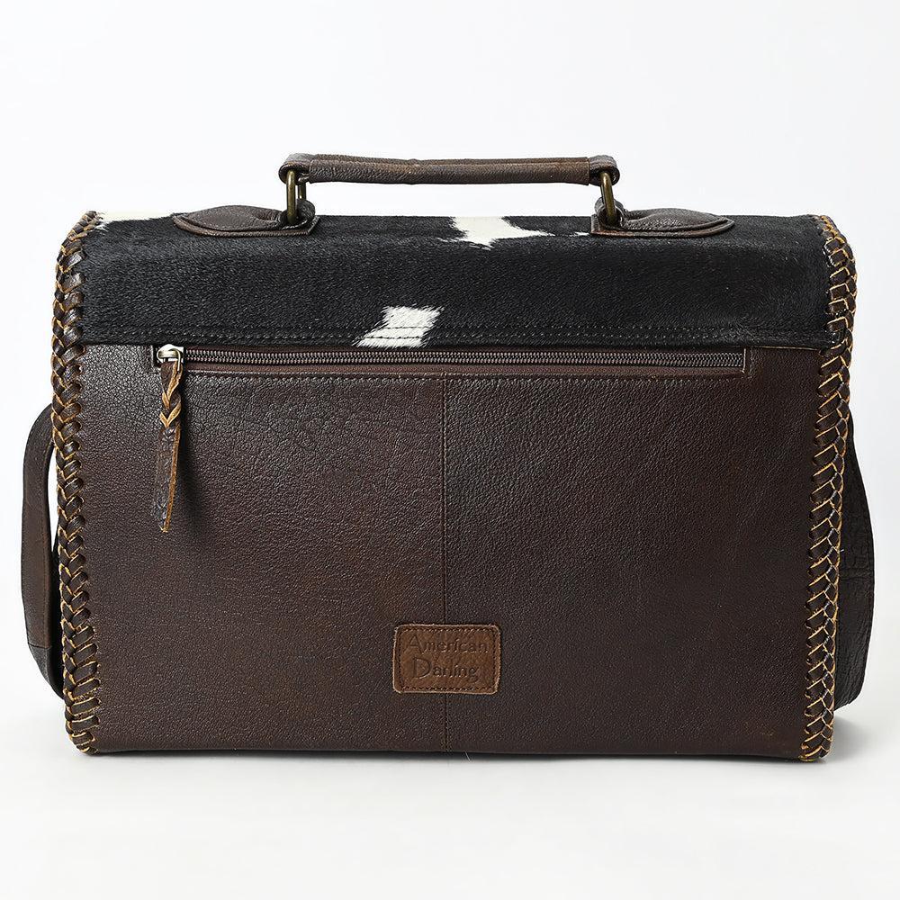 American Darling Hair-On Genuine Leather Briefcase