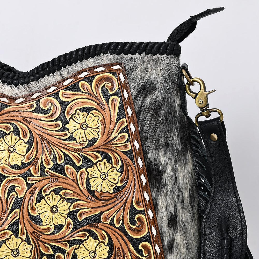 American Darling Hobo Beautifully Hand Tooled Hair-On Genuine Leather