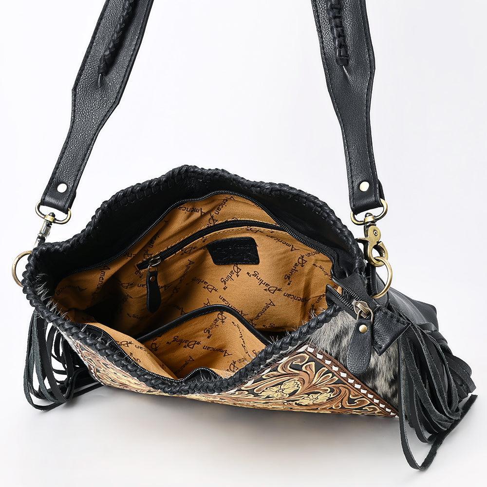 American Darling Hobo Beautifully Hand Tooled Hair-On Genuine Leather