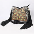 American Darling Hobo Beautifully Hand Tooled Hair-On Genuine Leather