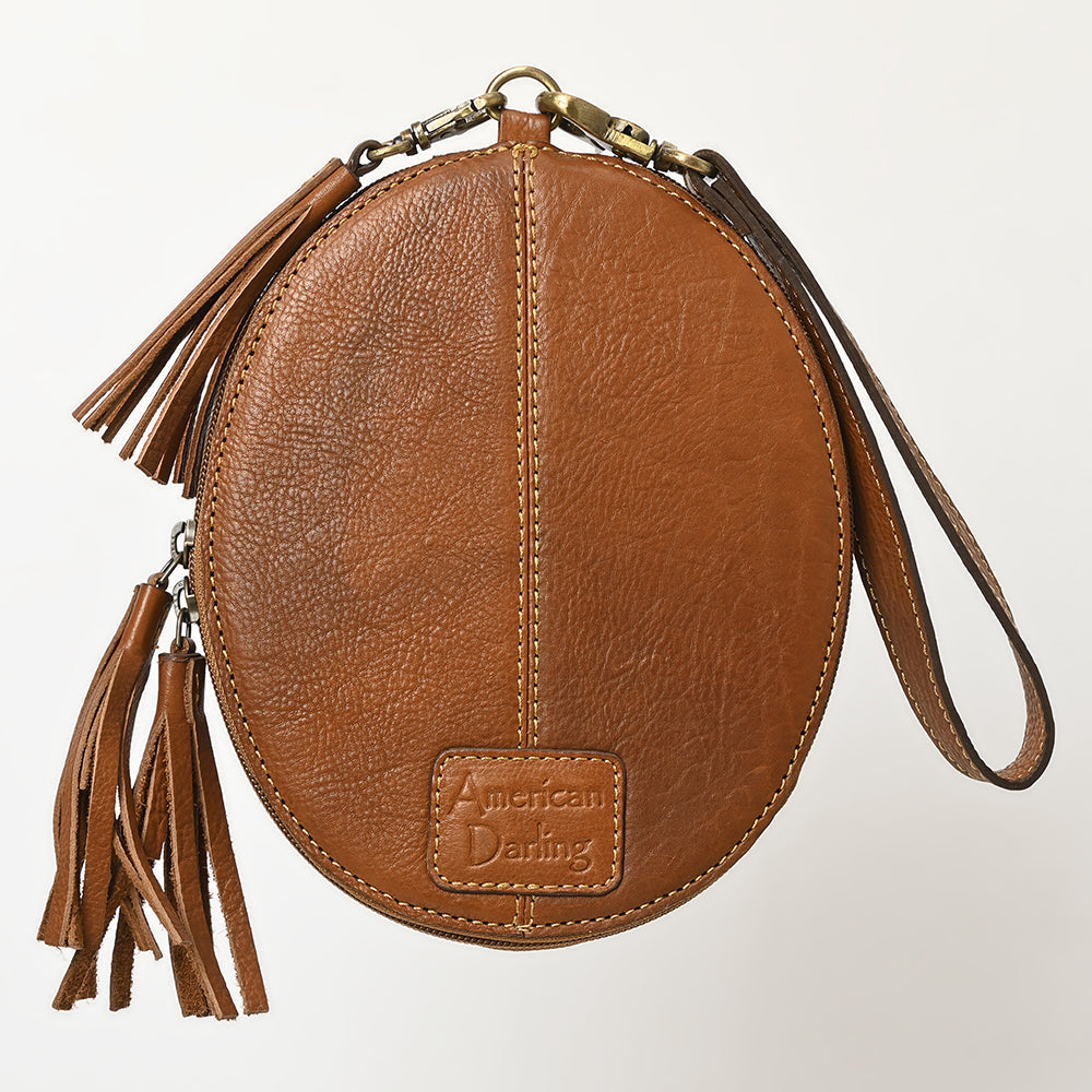 American Darling Hand-Tooled Genuine Leather Wristlet