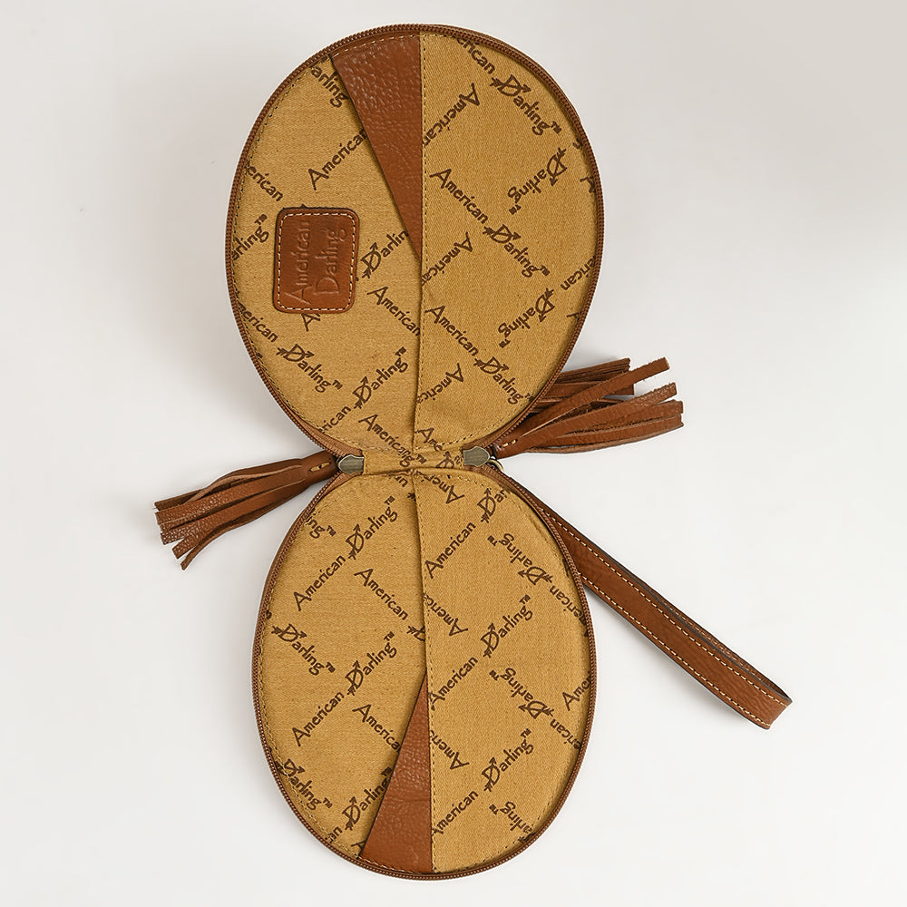 American Darling Hand-Tooled Genuine Leather Wristlet