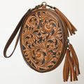 American Darling Hand-Tooled Genuine Leather Wristlet