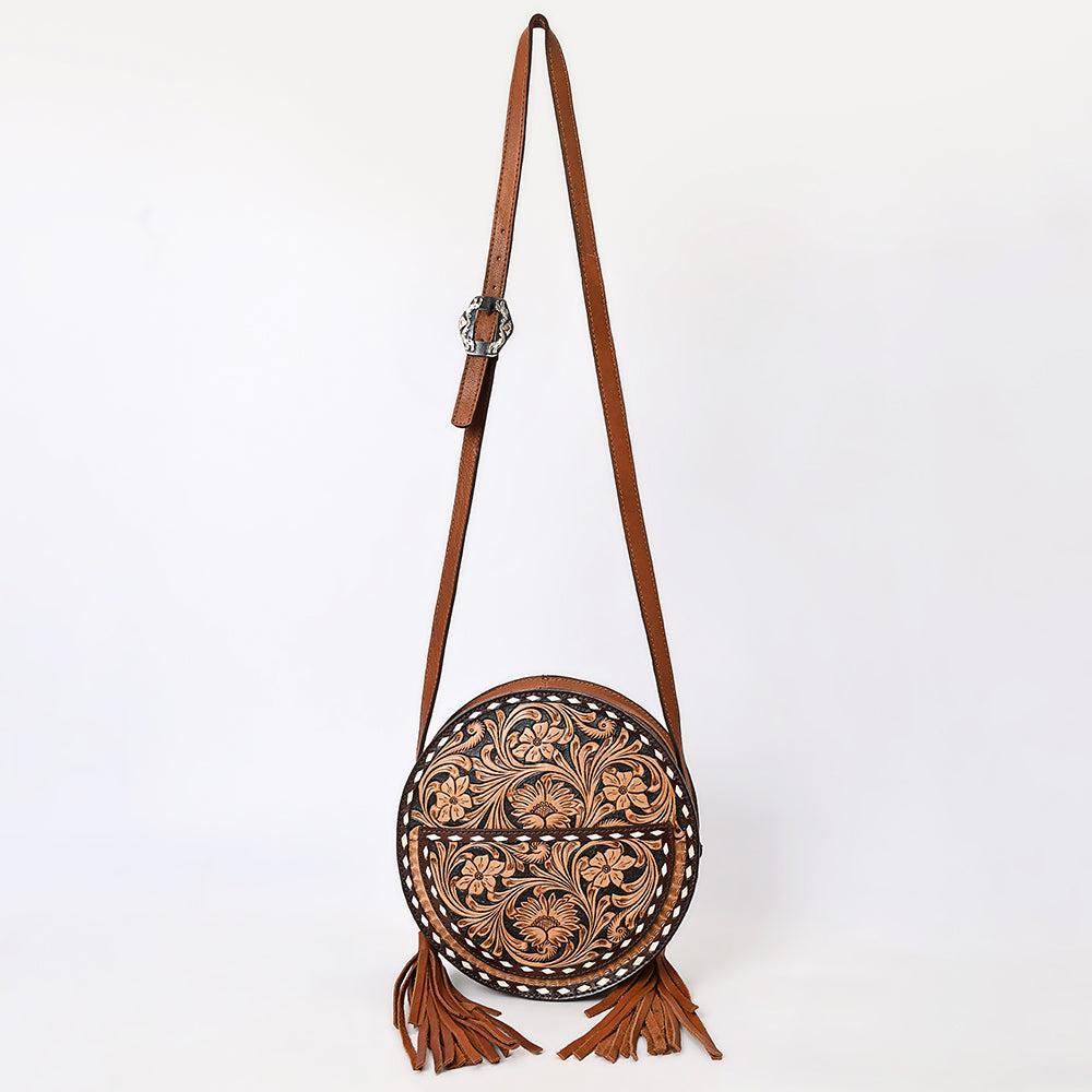 American Darling Canteen Beautifully Hand Tooled Genuine Leather