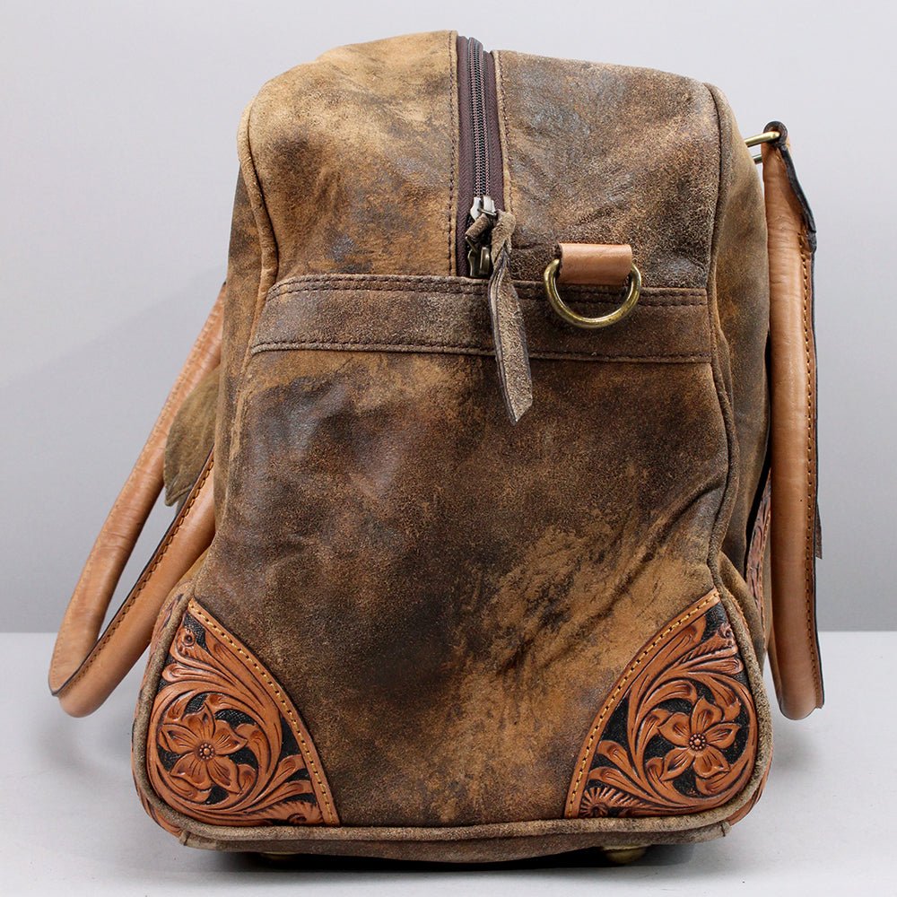 American Darling Hand-Tooled Genuine Leather Tote