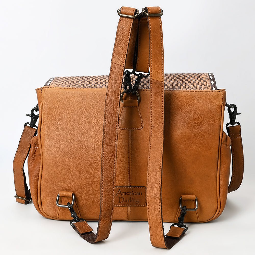 American Darling Hand-Tooled Genuine Leather Crossbody Bag