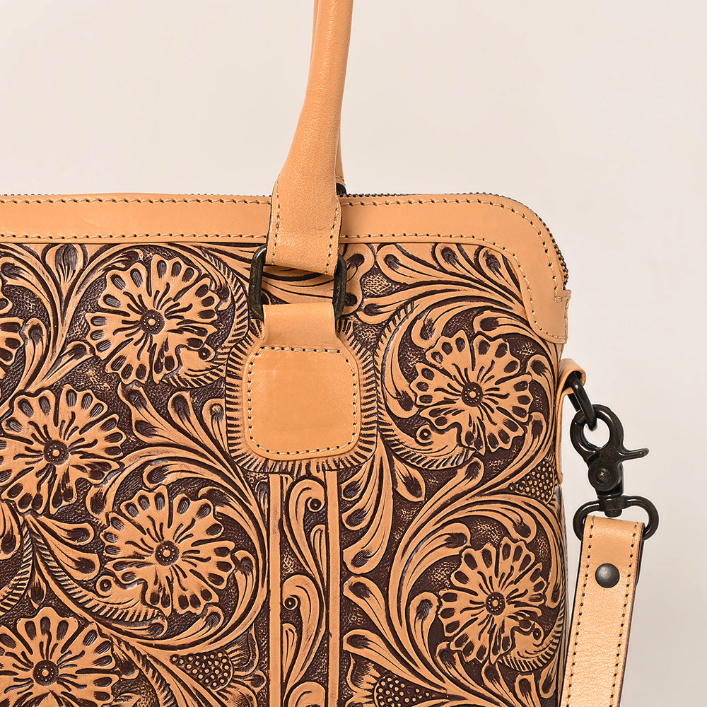 American Darling Hand-Tooled Genuine Leather Bag