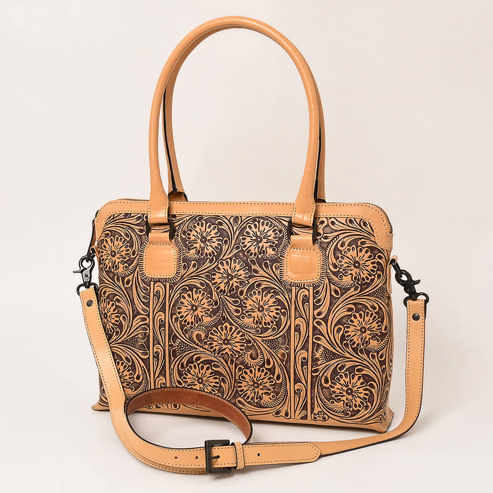 American Darling Hand-Tooled Genuine Leather Bag