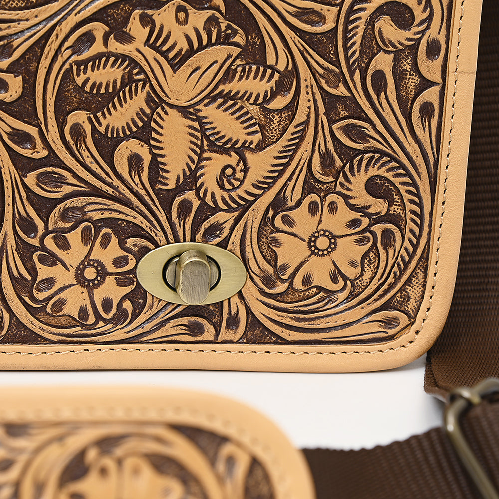 American Darling Messenger I Hand Tooled Genuine Leather Women Bag Western Handbag Purse