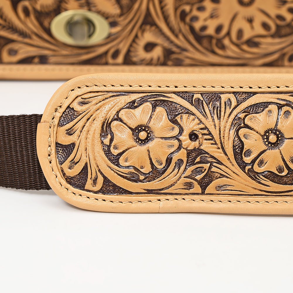 American Darling Hand-Tooled Genuine Leather Crossbody Bag