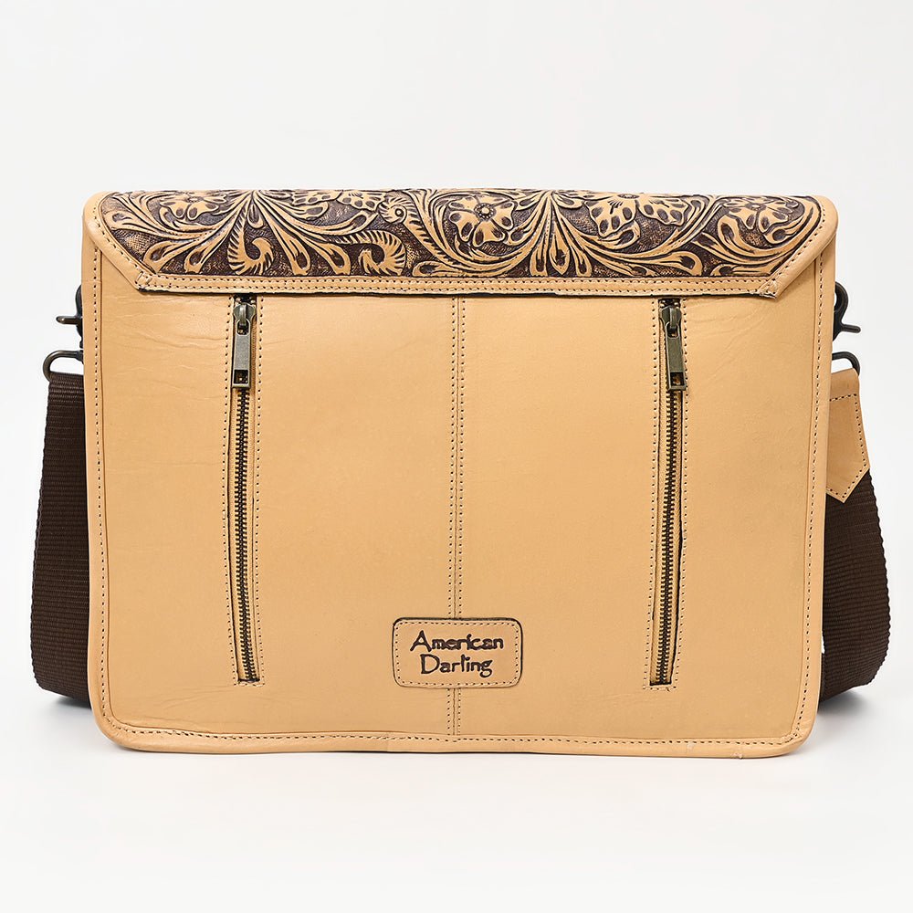 American Darling Hand-Tooled Genuine Leather Crossbody Bag