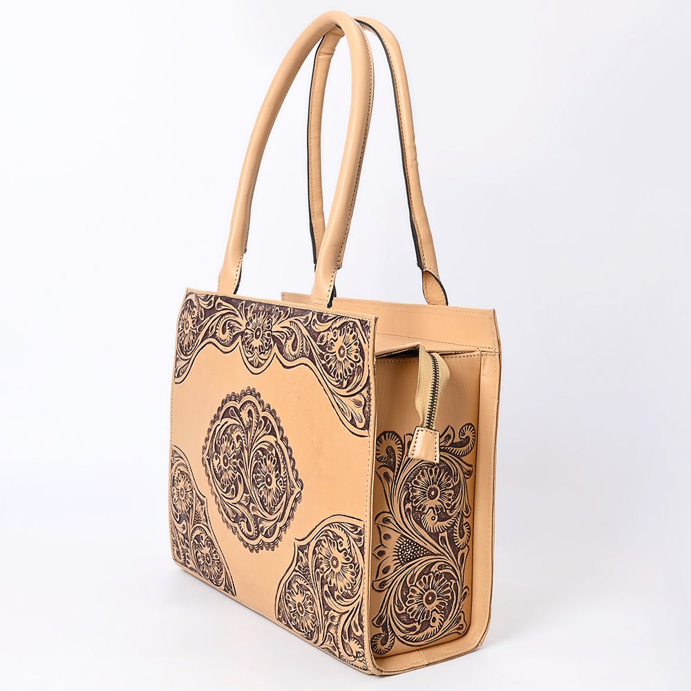 American Darling Hand-Tooled Genuine Leather Bag