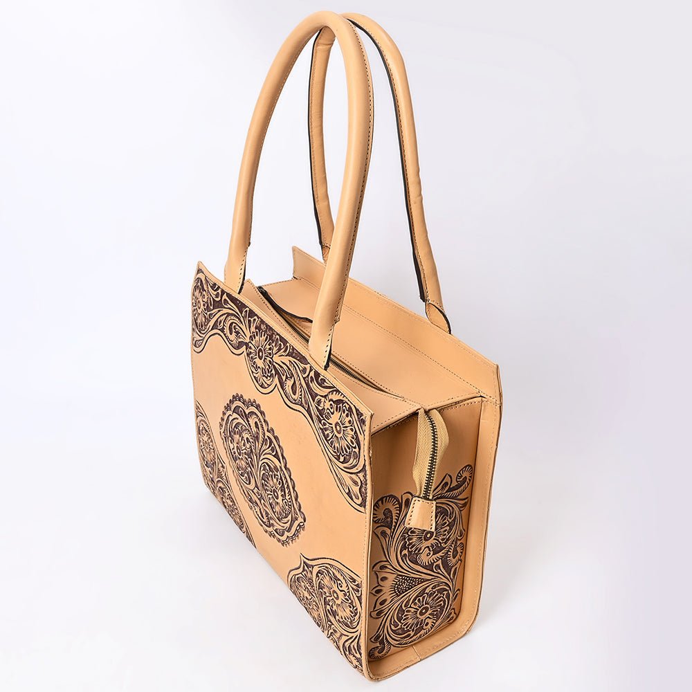 American Darling Hand-Tooled Genuine Leather Bag