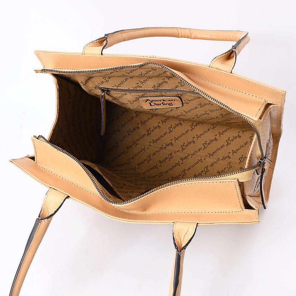 American Darling Hand-Tooled Genuine Leather Bag