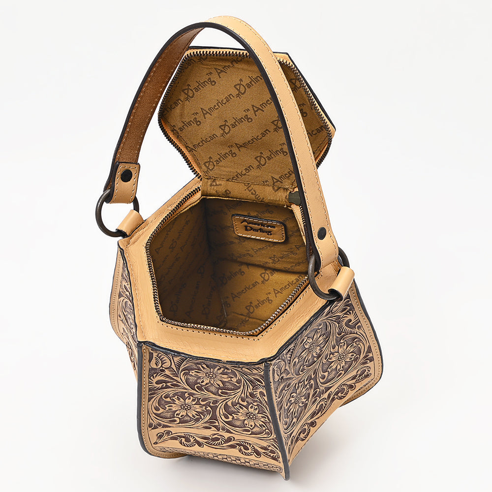 American Darling Hand-Tooled Genuine Leather Tote