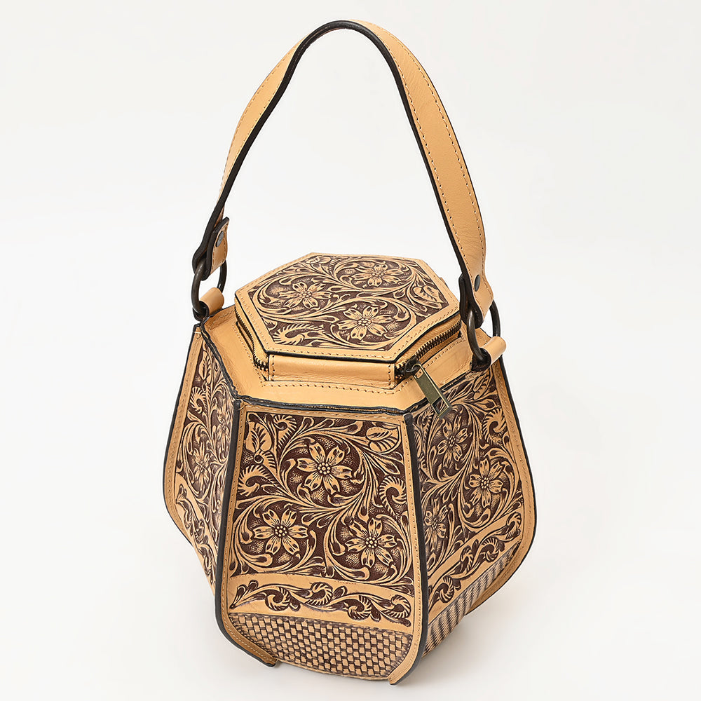 American Darling Hand-Tooled Genuine Leather Tote