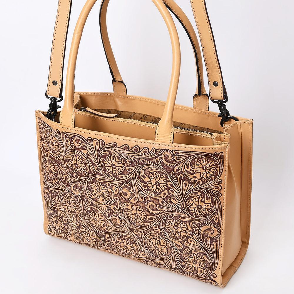 American Darling Hand-Tooled Genuine Leather Bag